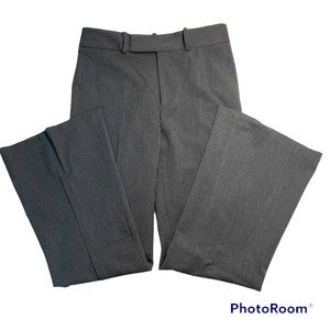 Zara Gray Wide Leg Pants with Structured Design